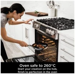 Ninja Zerostick 28cm Stainless Steel Non Stick Frying Pan -Habitat 1120219 R Z004A