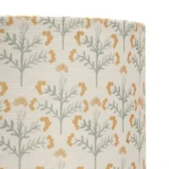 Habitat Floral Print Faux Linen Shade - Cream And Orange 12 Habitat Floral Print Faux Linen Shade - Cream And Orange -Habitat 1233663 R Z003A