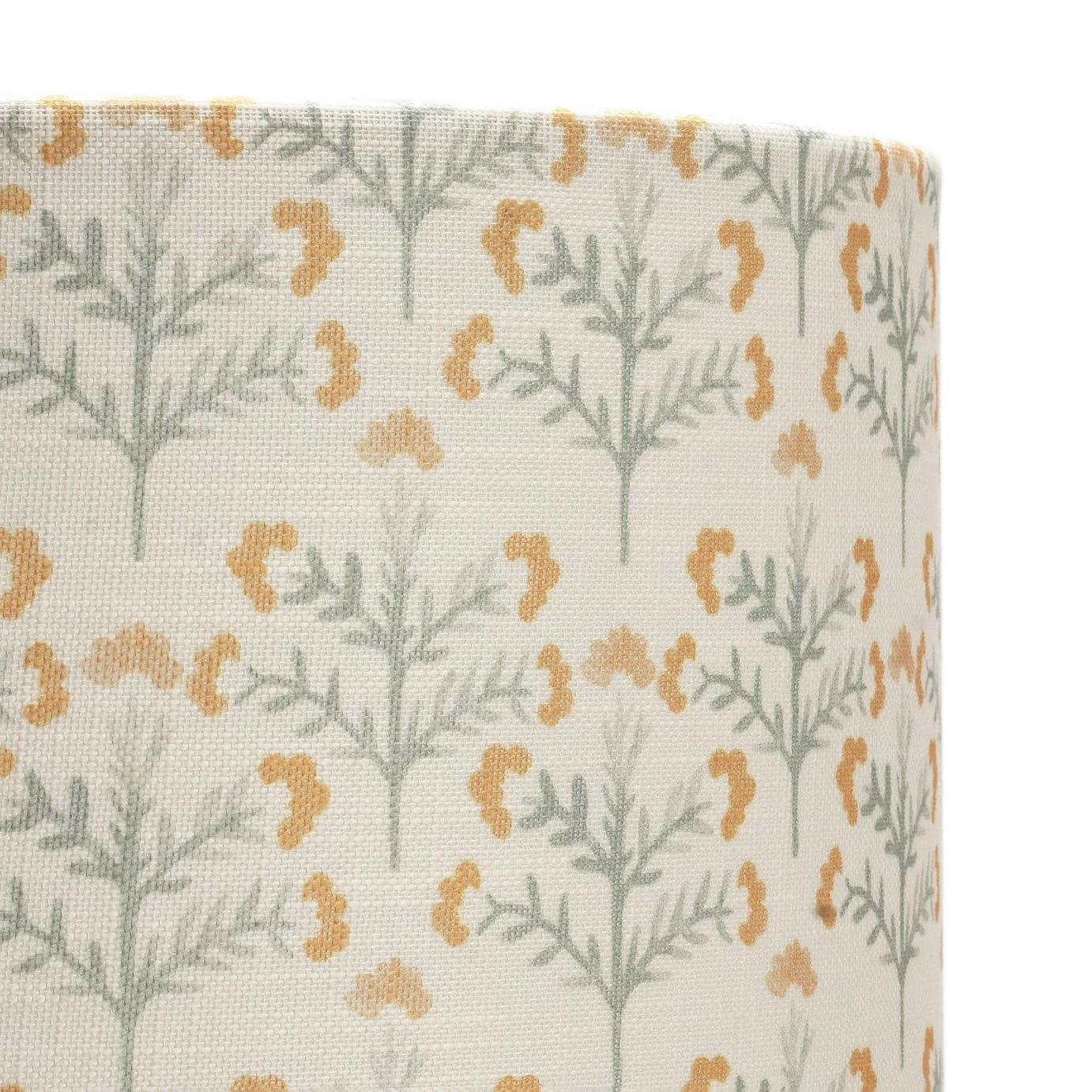 Habitat Floral Print Faux Linen Shade - Cream And Orange 7 Habitat Floral Print Faux Linen Shade - Cream And Orange - Image 5