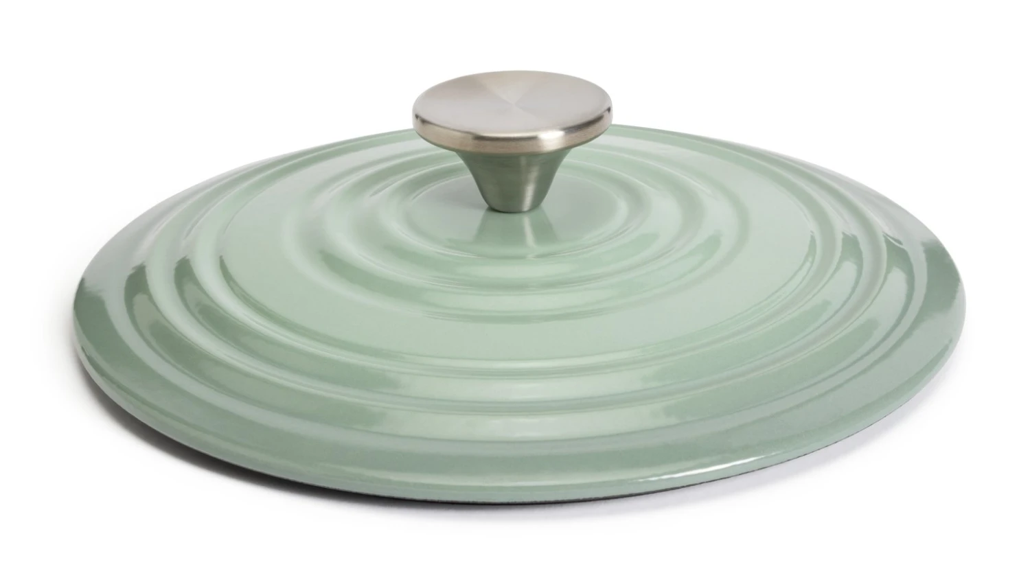 Habitat 3.3 Litre Cast Iron Casserole Dish - Green 5 Habitat 3.3 Litre Cast Iron Casserole Dish - Green - Image 4