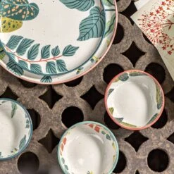 Habitat X Kew 3 Piece Ceramic Nibble Bowl -Habitat 1300644 R Z002C