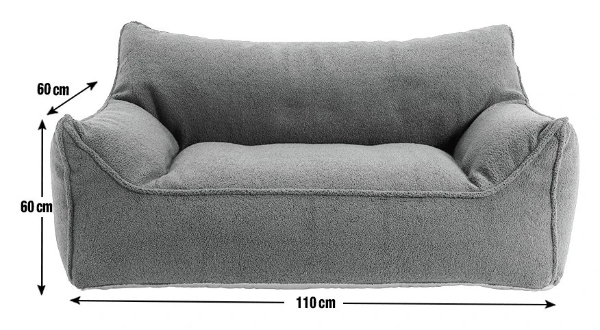 Habitat Kids Double Chair Bean Bag - Charcoal 5 Habitat Kids Double Chair Bean Bag - Charcoal - Image 3