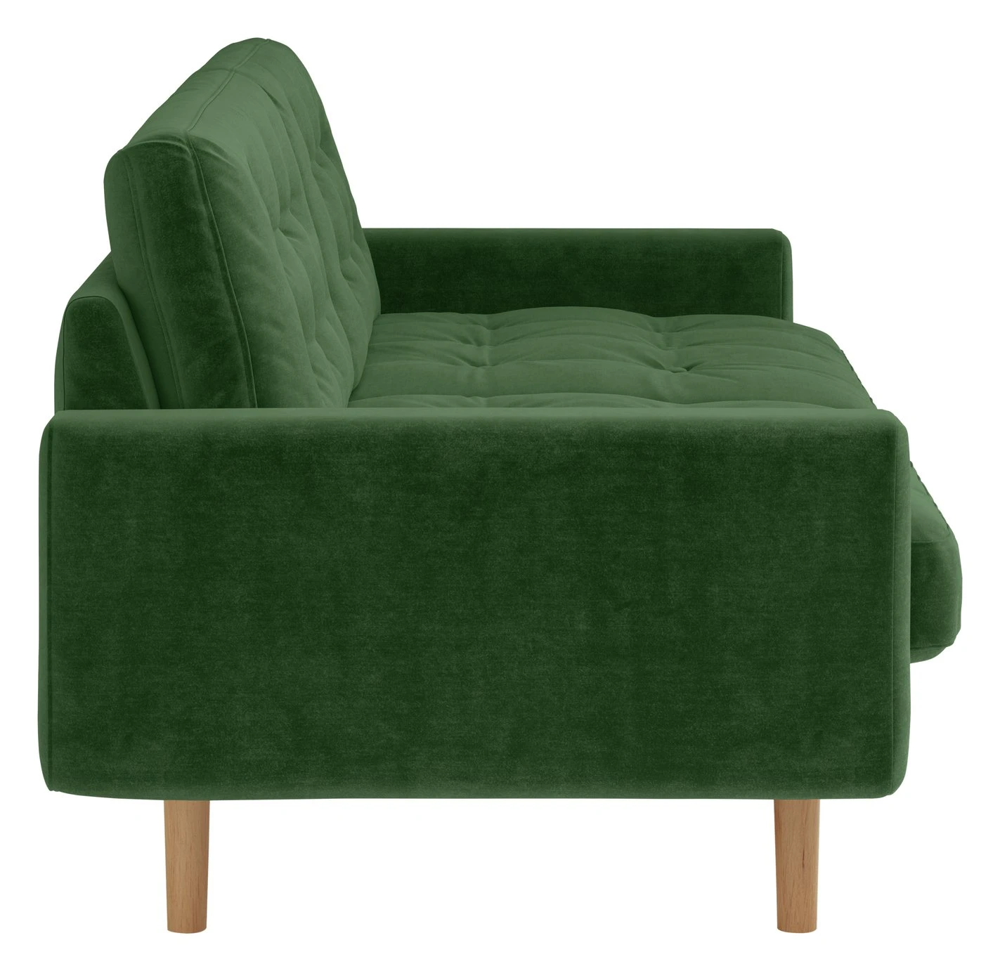 Habitat Fenner Velvet 2 Seater Sofa - Moss Green 7 Habitat Fenner Velvet 2 Seater Sofa - Moss Green - Image 5