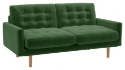 Habitat Fenner Velvet 2 Seater Sofa - Moss Green 14 Habitat Fenner Velvet 2 Seater Sofa - Moss Green -Habitat 1345166 R Z008A