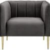 Habitat Lola Velvet Armchair - Charcoal 1 Habitat Lola Velvet Armchair - Charcoal -Habitat 1930825 R Z001A