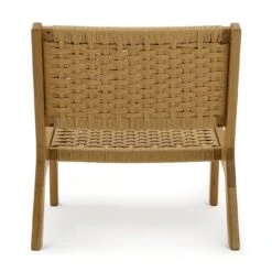 Habitat Faro Woven Paper Rope And Oak Accent Chair - Natural 16 Habitat Faro Woven Paper Rope And Oak Accent Chair - Natural -Habitat 1950991 R Z003A