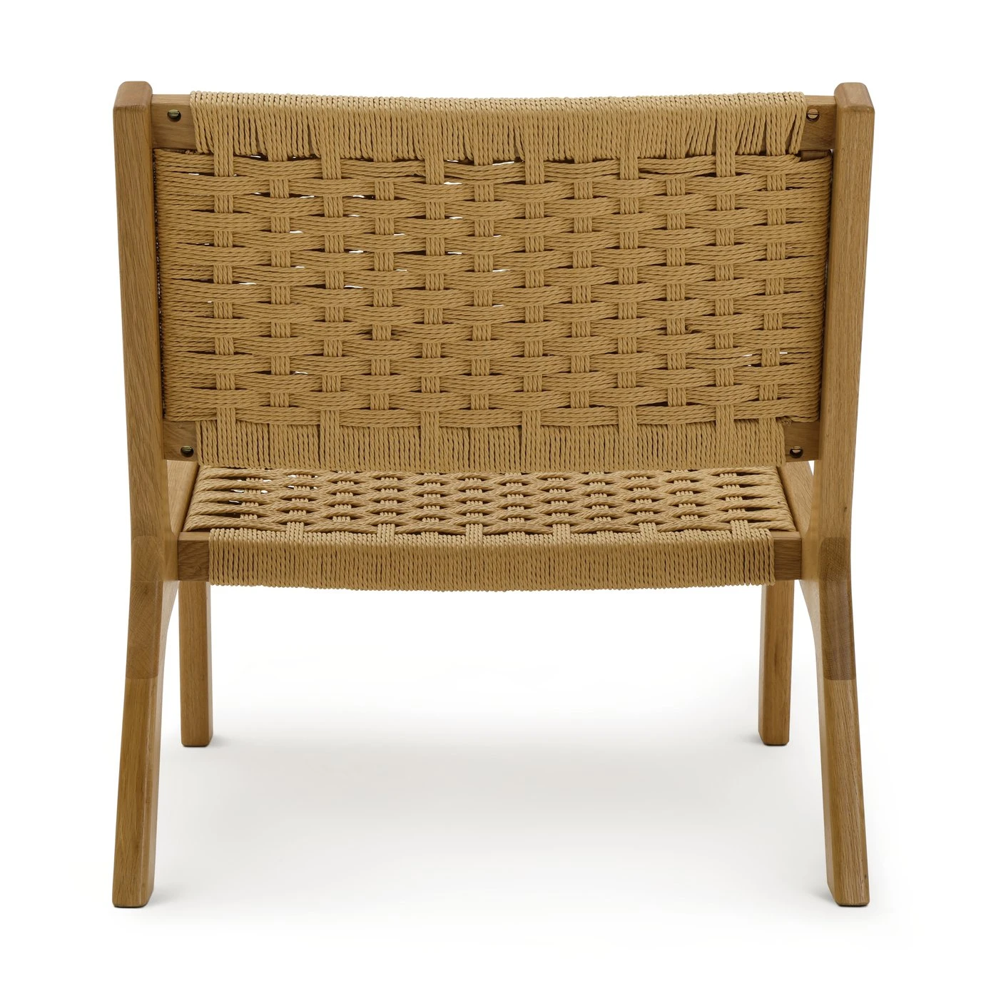 Habitat Faro Woven Paper Rope And Oak Accent Chair - Natural 8 Habitat Faro Woven Paper Rope And Oak Accent Chair - Natural - Image 6