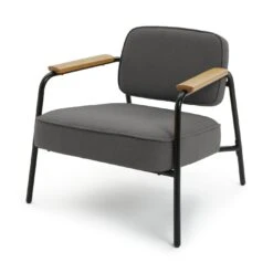 Habitat Jesper Fabric Accent Chair - Grey -Habitat 2016504 R Z002A