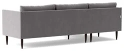 Swoon Luna Velvet Left Hand Corner Sofa - Silver Grey -Habitat 2021795 R Z004A