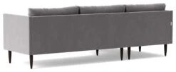 Swoon Luna Velvet Left Hand Corner Sofa - Silver Grey -Habitat 2021795 R Z005A