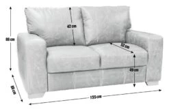 Habitat Eton Leather 2 Seater Sofa - Chocolate 11 Habitat Eton Leather 2 Seater Sofa - Chocolate -Habitat 2263728 R E001