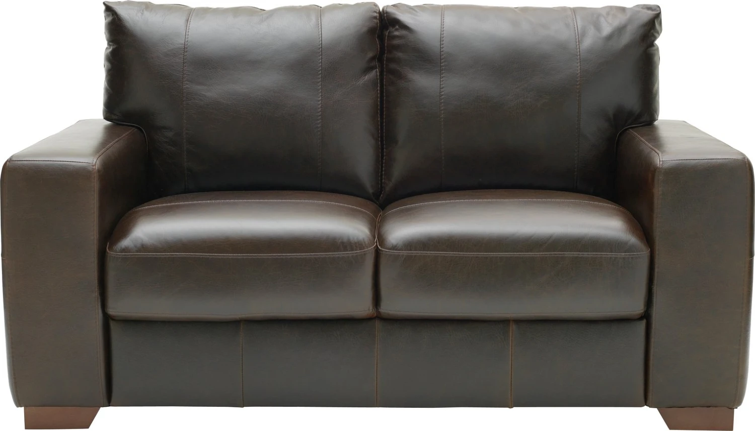 Habitat Eton Leather 2 Seater Sofa - Chocolate 3 Habitat Eton Leather 2 Seater Sofa - Chocolate