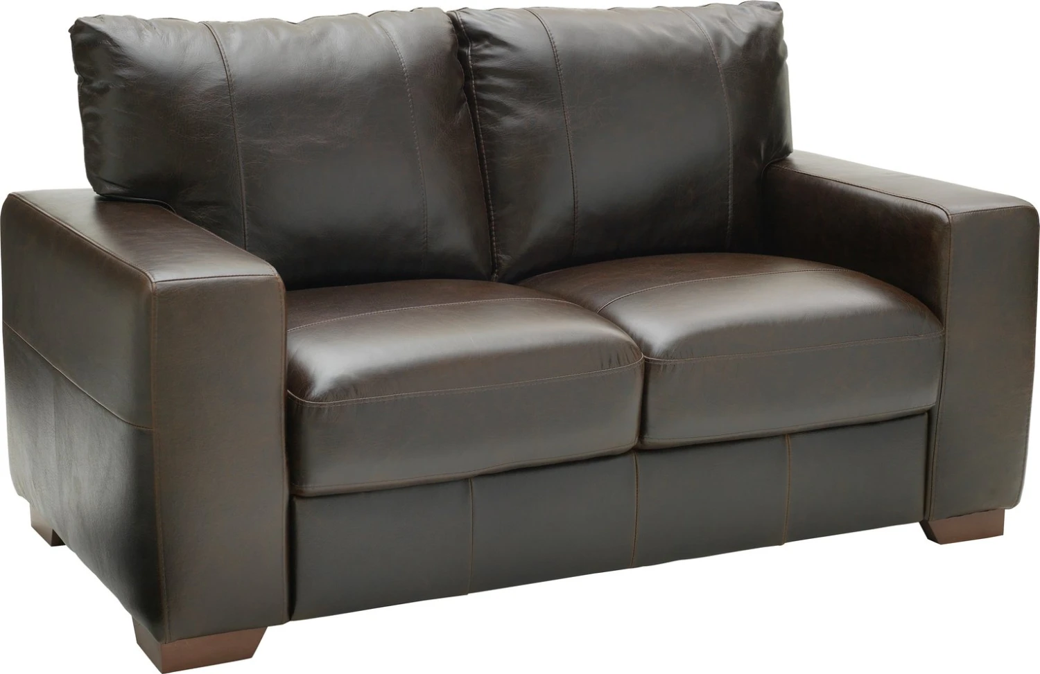 Habitat Eton Leather 2 Seater Sofa - Chocolate 7 Habitat Eton Leather 2 Seater Sofa - Chocolate - Image 5