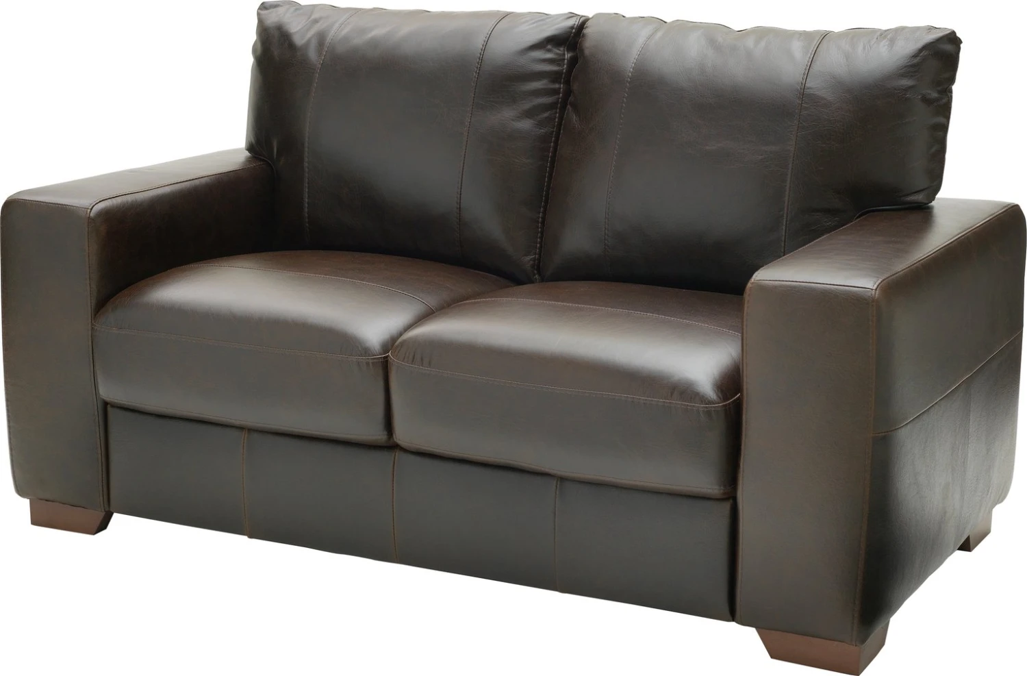 Habitat Eton Leather 2 Seater Sofa - Chocolate 8 Habitat Eton Leather 2 Seater Sofa - Chocolate - Image 6
