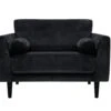 Habitat Jacob Fabric Cuddle Chair - Black