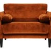 Habitat Jacob Fabric Cuddle Chair - Orange -Habitat 2910129 R Z001A