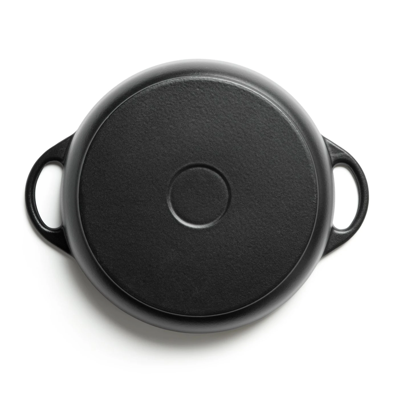 Habitat 4 Litre Shallow Cast Iron Casserole Dish - Black 7 Habitat 4 Litre Shallow Cast Iron Casserole Dish - Black - Image 5