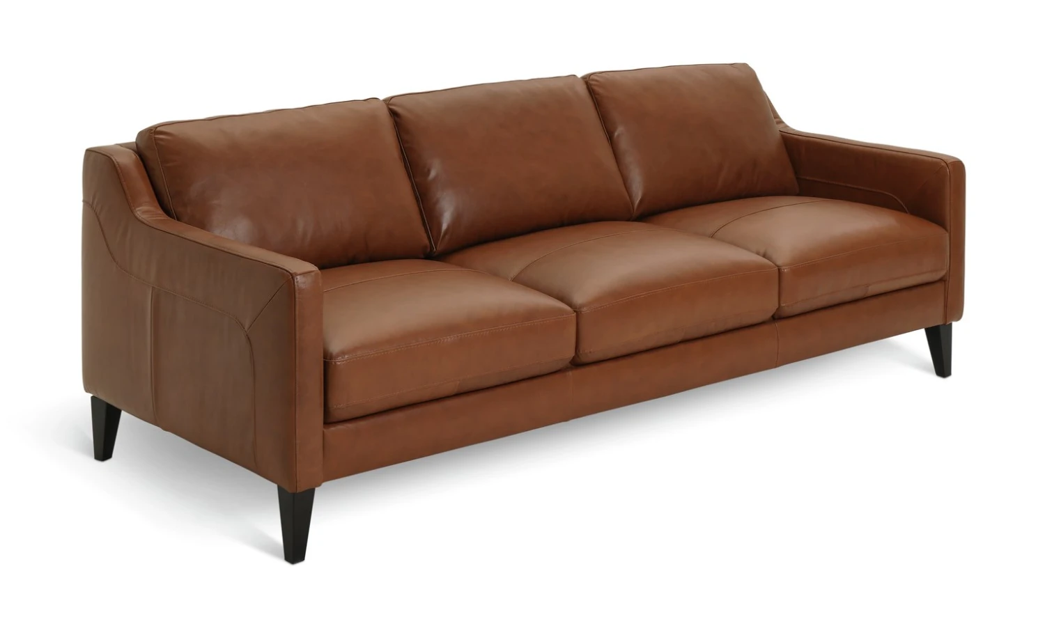 Habitat Leone Leather 4 Seater Sofa - Tan 7 Habitat Leone Leather 4 Seater Sofa - Tan - Image 5