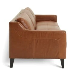 Habitat Leone Leather 4 Seater Sofa - Tan 16 Habitat Leone Leather 4 Seater Sofa - Tan -Habitat 3182853 R Z004A