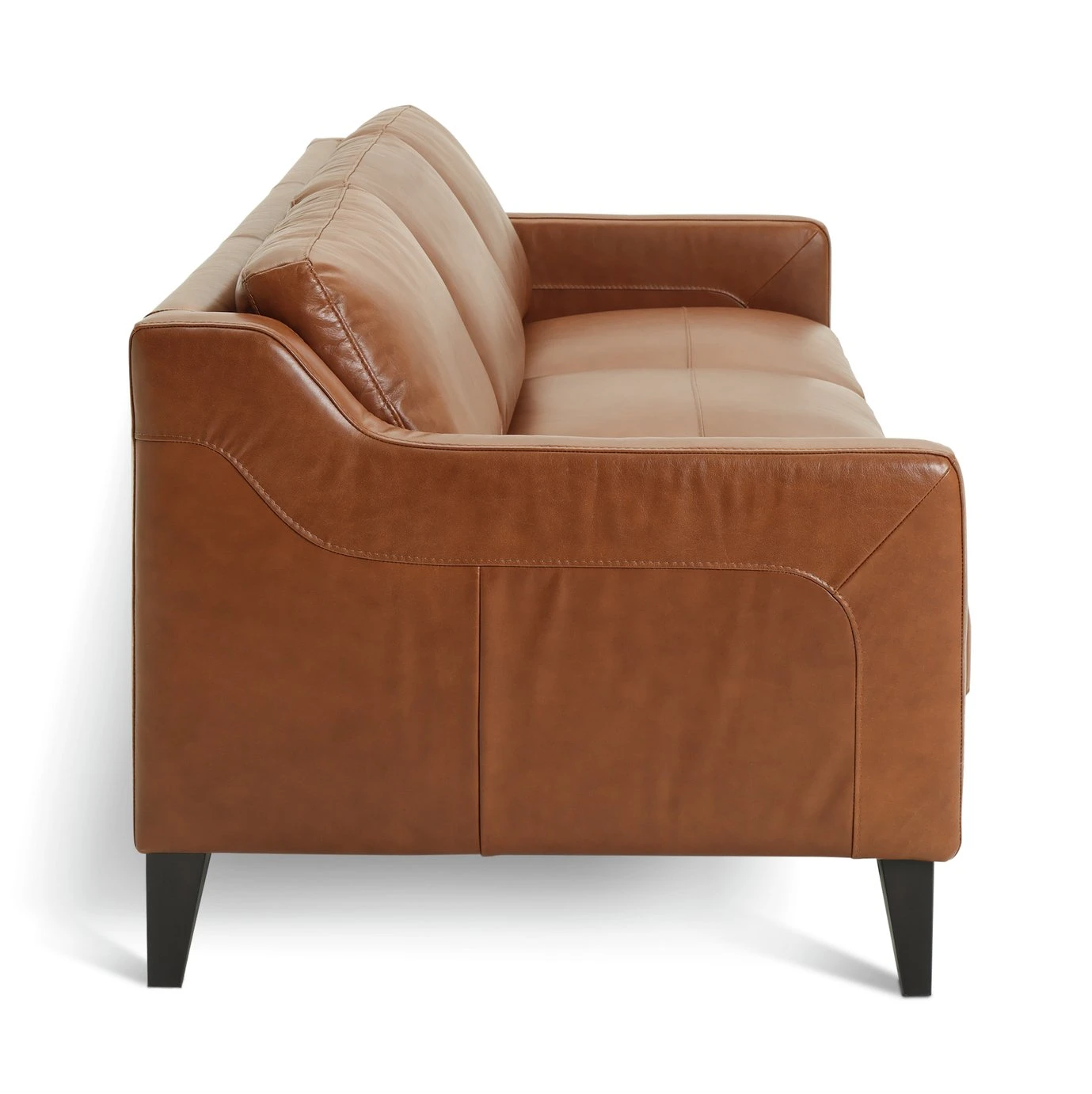Habitat Leone Leather 4 Seater Sofa - Tan 9 Habitat Leone Leather 4 Seater Sofa - Tan - Image 7