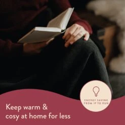 Dreamland Snuggle Up Black Heated Throw - Large -Habitat 3243699 R Z013A