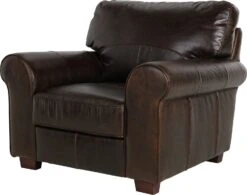Habitat Salisbury Leather Armchair - Chocolate -Habitat 3598045 R Z002A