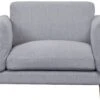 Habitat Salome Fabric Cuddle Chair - Light Grey -Habitat 4333742 R Z001A
