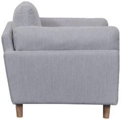 Habitat Salome Fabric Cuddle Chair - Light Grey -Habitat 4333742 R Z004A
