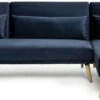 Habitat Andy Right Corner Velvet Clic Clac Sofa Bed - Navy -Habitat 4461126 R Z001A