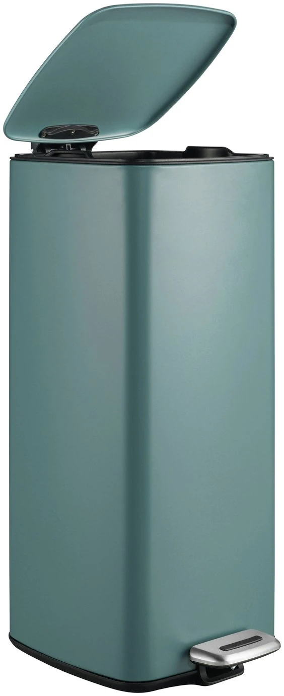 Habitat 28 Litre Square Waste Bin - Teal 5 Habitat 28 Litre Square Waste Bin - Teal - Image 3