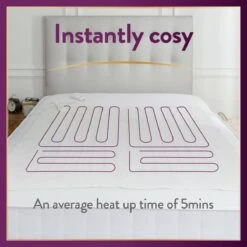 Slumberdown Perfectly Warm Luxury Electric Blanket-King Dual -Habitat 4746731 R Z005A