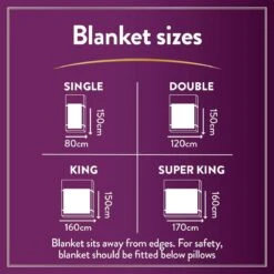 Slumberdown Perfectly Warm Luxury Electric Blanket-King Dual -Habitat 4746731 R Z009A