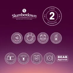 Slumberdown Perfectly Warm Luxury Electric Blanket-King Dual -Habitat 4746731 R Z012A