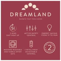 Dreamland Deluxe Velvet Mustard Heated Throw - Large -Habitat 4844994 R Z007A