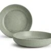 Habitat Textured Ripple 4 Piece Stoneware Pasta Bowls - Sage