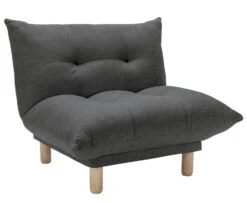 Habitat Kota Fabric Armchair - Charcoal 15 Habitat Kota Fabric Armchair - Charcoal -Habitat 7636305 R Z008A