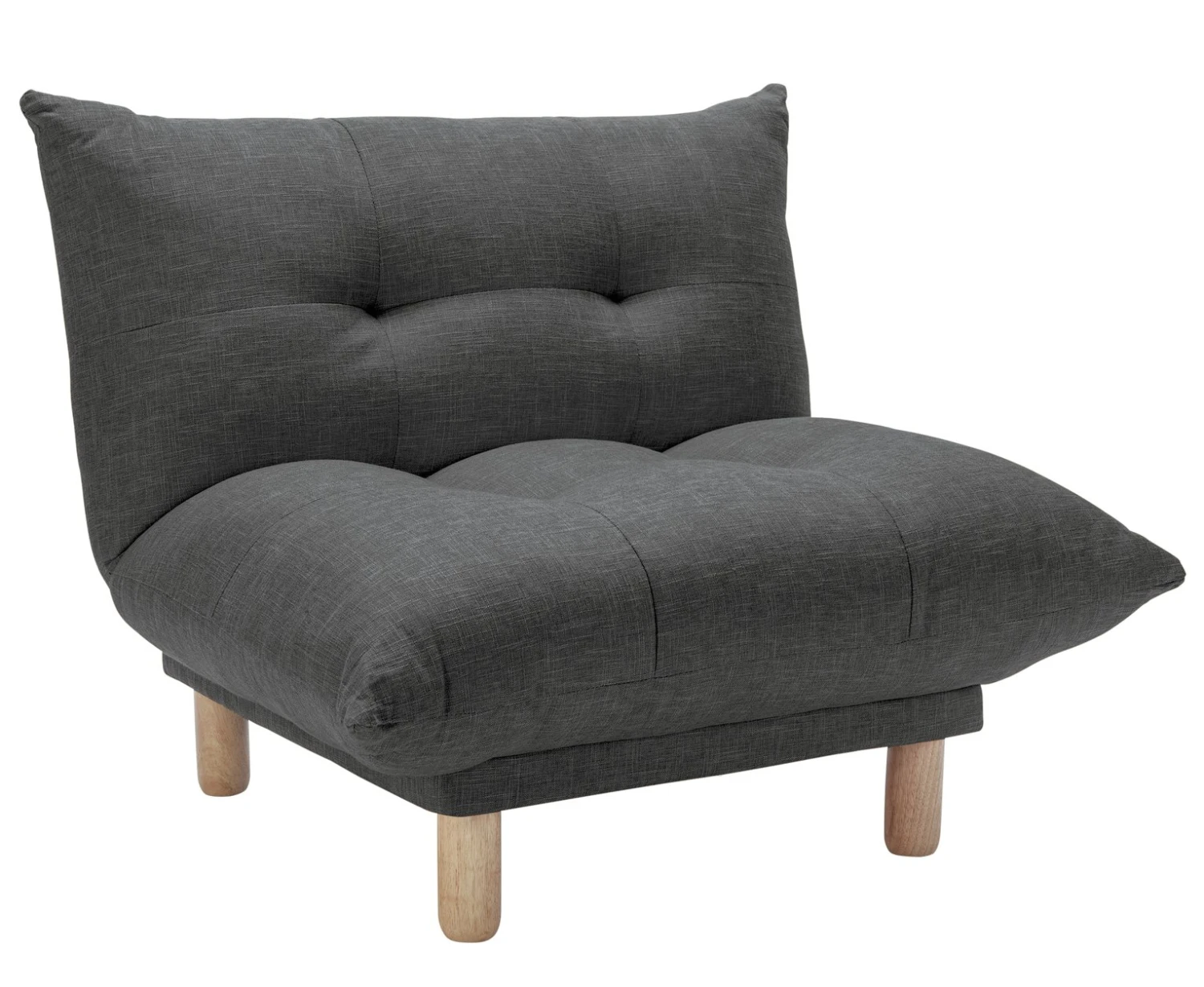 Habitat Kota Fabric Armchair - Charcoal 8 Habitat Kota Fabric Armchair - Charcoal - Image 6