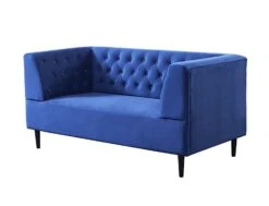 Habitat Blake Velvet 2 Seater Sofa - Navy Blue 15 Habitat Blake Velvet 2 Seater Sofa - Navy Blue -Habitat 8133467 R Z002A