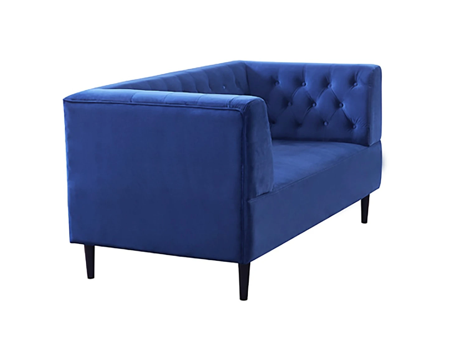 Habitat Blake Velvet 2 Seater Sofa - Navy Blue 9 Habitat Blake Velvet 2 Seater Sofa - Navy Blue - Image 7