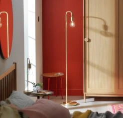 Habitat Rayner Floor Lamp - Brass 18 Habitat Rayner Floor Lamp - Brass -Habitat 8172648 R Z002C