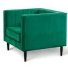Habitat Vanessa Velvet Armchair - Green -Habitat 8382847 R Z002A