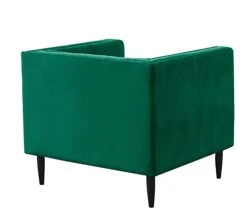 Habitat Vanessa Velvet Armchair - Green -Habitat 8382847 R Z005A