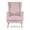 Habitat Callie Fabric Wingback Chair - Blush Pink -Habitat 8839895 R Z001A
