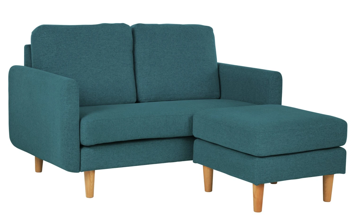 Habitat Remi Fabric 2 Seater Chaise Sofa In A Box - Teal 3 Habitat Remi Fabric 2 Seater Chaise Sofa In A Box - Teal