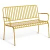 Habitat Indu 2 Seater Metal Bench - Yellow -Habitat 8906474 R Z001A