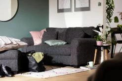 Habitat Lisbon Small Double Fabric Sofa Bed - Charcoal -Habitat 9198786 R Z001C