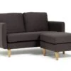 Habitat Remi Fabric 2 Seater Chaise Sofa In A Box - Charcoal 1 Habitat Remi Fabric 2 Seater Chaise Sofa In A Box - Charcoal -Habitat 9202304 R Z001A