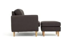 Habitat Remi Fabric 2 Seater Chaise Sofa In A Box - Charcoal -Habitat 9202304 R Z003A