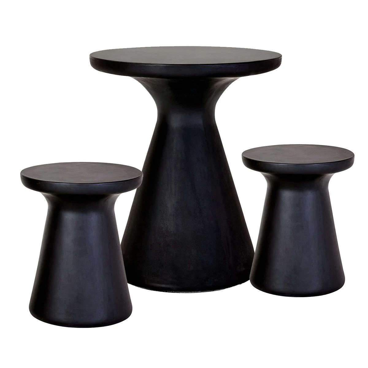 Habitat Milton 2 Seater Fibrestone Garden Bistro Set - Black 3 Habitat Milton 2 Seater Fibrestone Garden Bistro Set - Black