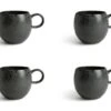 Habitat Set Of 4 Preto Stoneware Mugs -Habitat 9310784 R Z001A